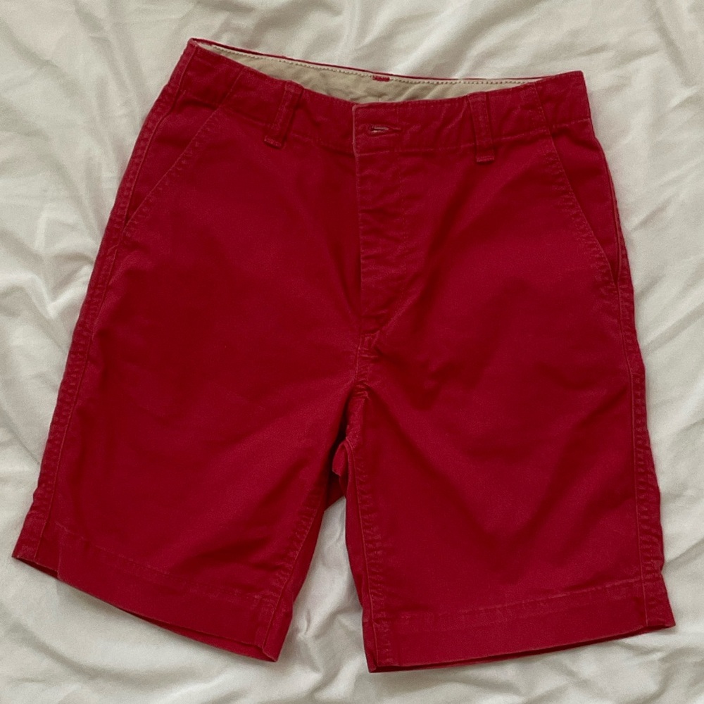 GAP Vibrant Red Men's Flat Front Shorts